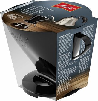 Melitta - Coffee filterhouder 4 kopjes - Zwart